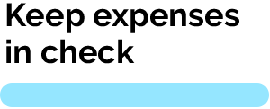 Keeping expenses in check